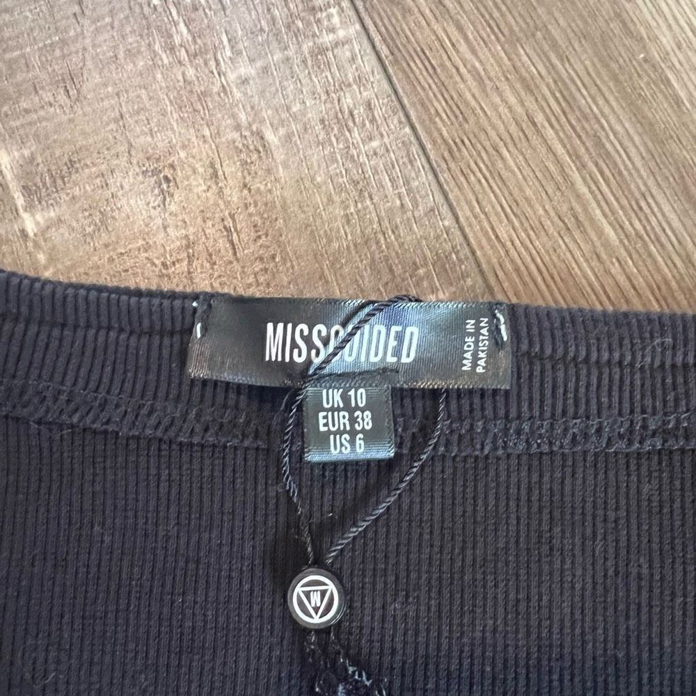 Missguided black top size 6 - Picture 3 of 7